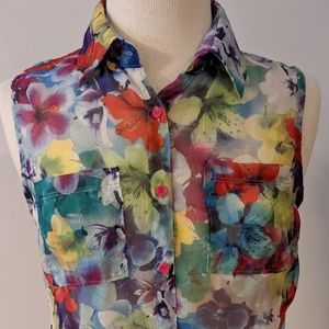Aeropostale floral blouse